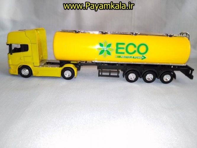 (تانکر) ماکت تریلی اسکانیا (SCANIA V8 R730) سایز 1:64 ساخت WELLY