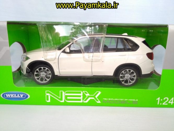 ماکت ب ام و X5 (بی ام دبلیو BMW) بزرگ 1:24 ساخت WELLY (رنگ سفید)