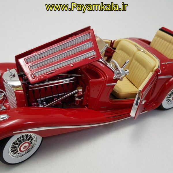 ماکت مرسدس بنز بزرگ (1:18) قرمز مایستو (MERCEDES-BENZ 500K TYP SPECIALROADSTER 1936)