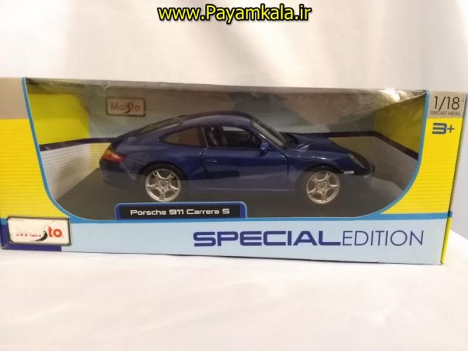 ماکت پورشه کررا 911 بزرگ (1:18) مدل PORSCHE 911 CARRERA S BY MAISTO