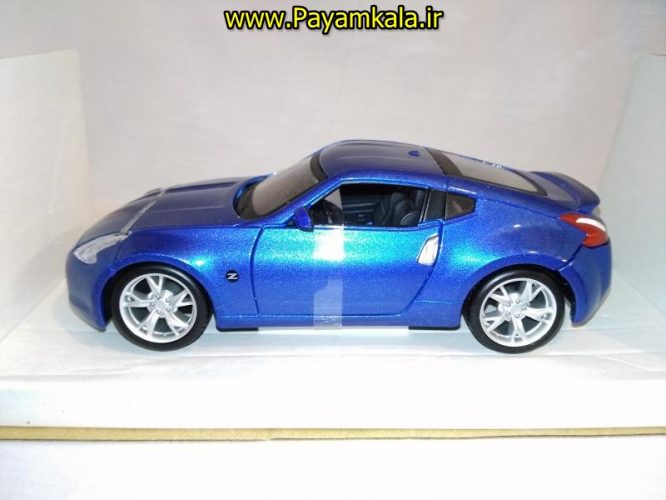 ماکت فلزی نیسان 370Z بزرگ (1:24) (NISSAN 2009 370Z BY MAISTO) رنگ آبی