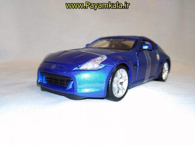 ماکت فلزی نیسان 370Z بزرگ (1:24) (NISSAN 2009 370Z BY MAISTO) رنگ آبی