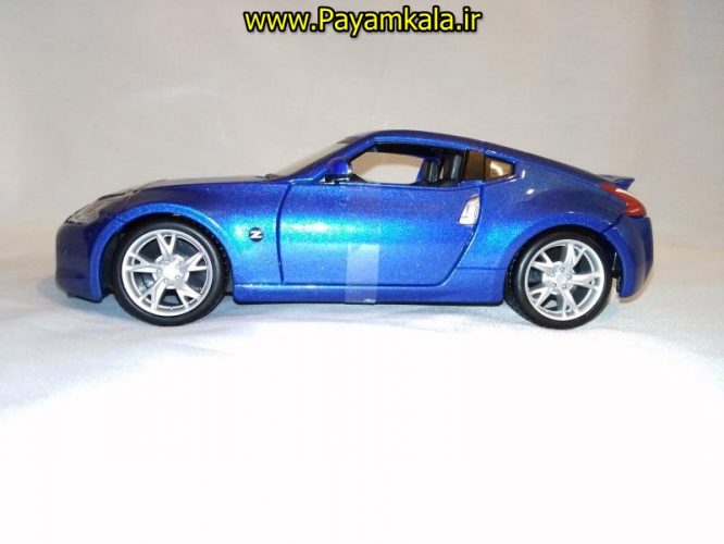 ماکت فلزی نیسان 370Z بزرگ (1:24) (NISSAN 2009 370Z BY MAISTO) رنگ آبی