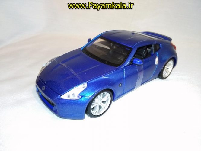 ماکت فلزی نیسان 370Z بزرگ (1:24) (NISSAN 2009 370Z BY MAISTO) رنگ آبی