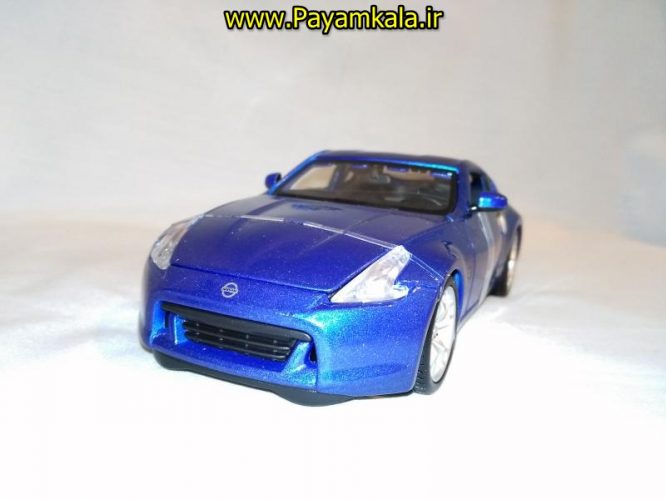 ماکت فلزی نیسان 370Z بزرگ (1:24) (NISSAN 2009 370Z BY MAISTO) رنگ آبی