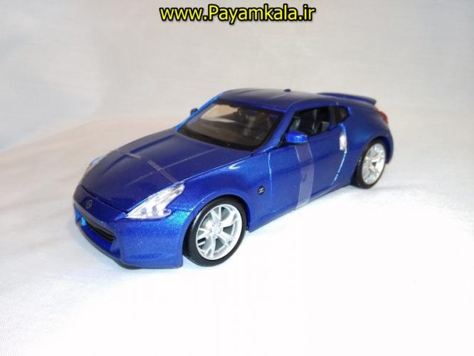 ماکت فلزی نیسان 370Z بزرگ (1:24) (NISSAN 2009 370Z BY MAISTO) رنگ آبی