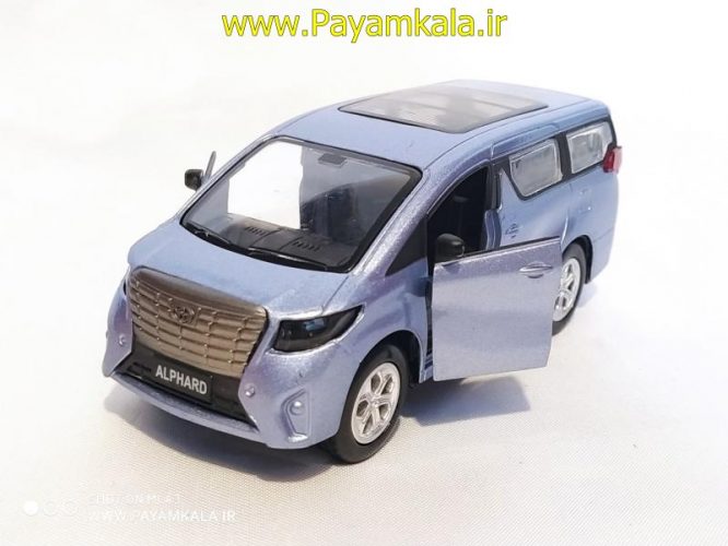 اسباب بازی تویوتا چراغدار (TOYOTA ALPHARD BY KINGSTOY) بنفش