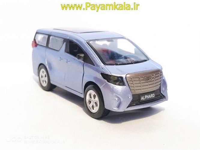 اسباب بازی تویوتا چراغدار (TOYOTA ALPHARD BY KINGSTOY) بنفش