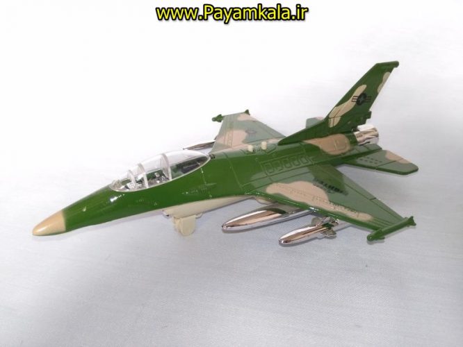 هواپیما جنگنده F-16 صدادار-چراغدار فلزی دربازشو عقب کش