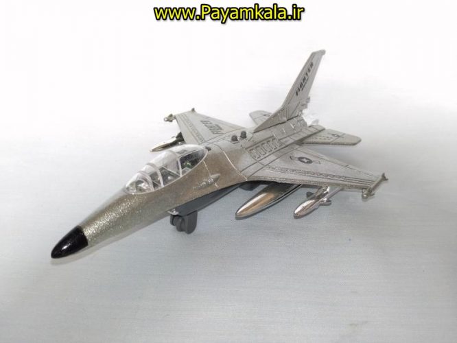 هواپیما جنگنده F-16 صدادار-چراغدار فلزی دربازشو عقب کش