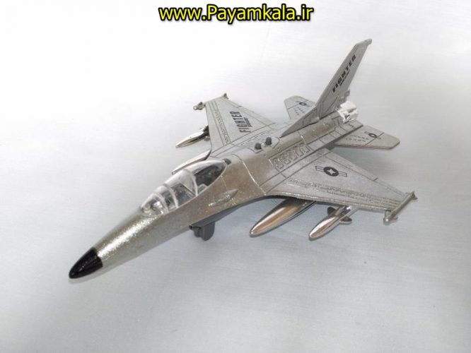 هواپیما جنگنده F-16 صدادار-چراغدار فلزی دربازشو عقب کش