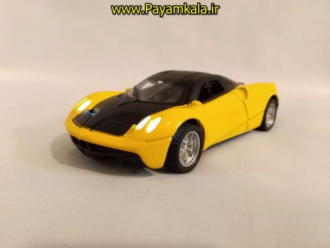 ماشین اسباب بازی فلزی عقب کش پاگانی چراغدار-موزیکال (PAGANI)