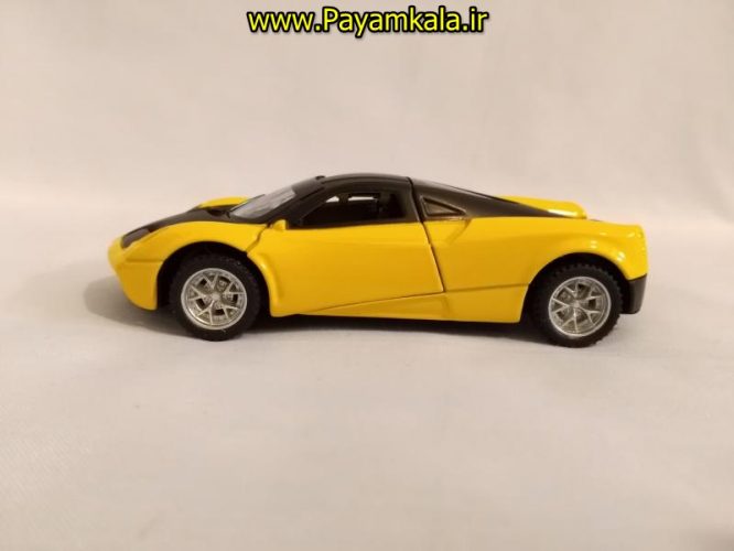 ماشین اسباب بازی فلزی عقب کش پاگانی چراغدار-موزیکال (PAGANI)