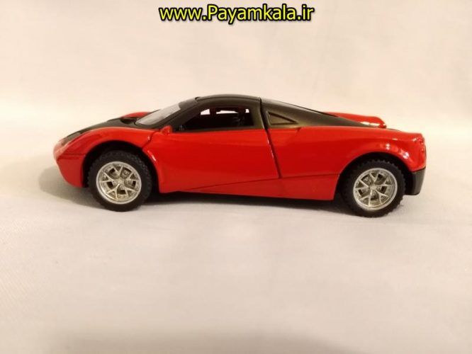 ماشین اسباب بازی فلزی عقب کش پاگانی چراغدار-موزیکال (PAGANI)