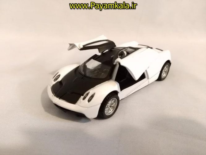 ماشین اسباب بازی فلزی عقب کش پاگانی چراغدار-موزیکال (PAGANI)