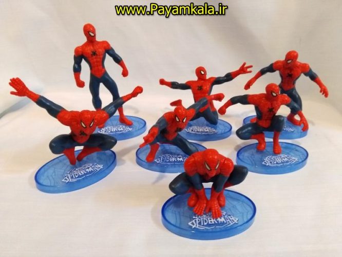 ست 7 عدد فیگور شخصیت های مرد عنکبوتی SPIDERMAN