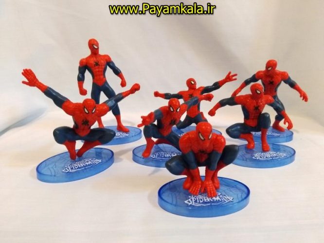 ست 7 عدد فیگور شخصیت های مرد عنکبوتی SPIDERMAN