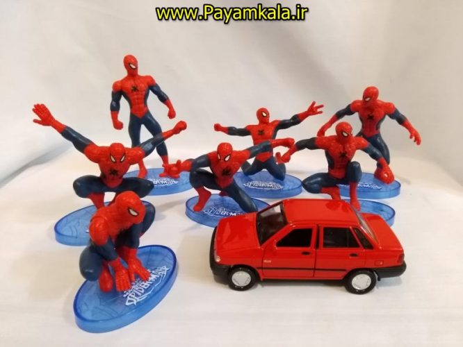 ست 7 عدد فیگور شخصیت های مرد عنکبوتی SPIDERMAN