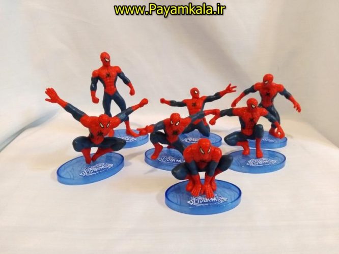 ست 7 عدد فیگور شخصیت های مرد عنکبوتی SPIDERMAN