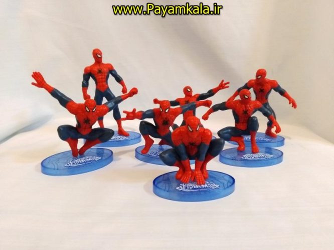 ست 7 عدد فیگور شخصیت های مرد عنکبوتی SPIDERMAN