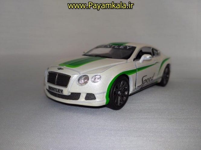 ماشین اسباب بازی بنتلی (BENTLEY CONTINENTAL SUPERSPORTS 1/32 BY KINSMART) سفید