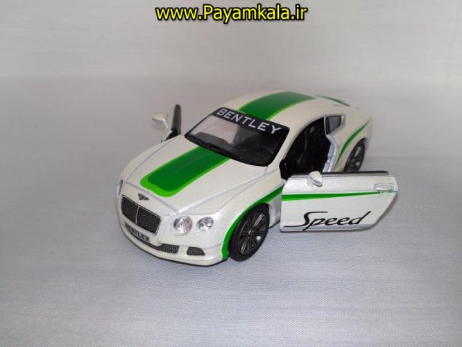 ماشین اسباب بازی بنتلی (BENTLEY CONTINENTAL SUPERSPORTS 1/32 BY KINSMART) سفید