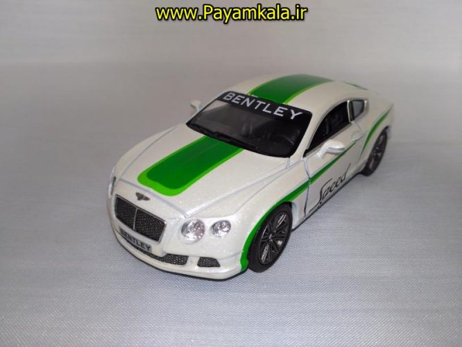 ماشین اسباب بازی بنتلی (BENTLEY CONTINENTAL SUPERSPORTS 1/32 BY KINSMART) سفید