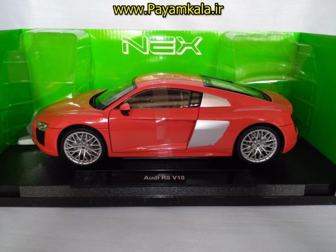 ماکت آئودی ویلی بزرگ (1:18) مدل AUDI R8 V10 BY WELLY