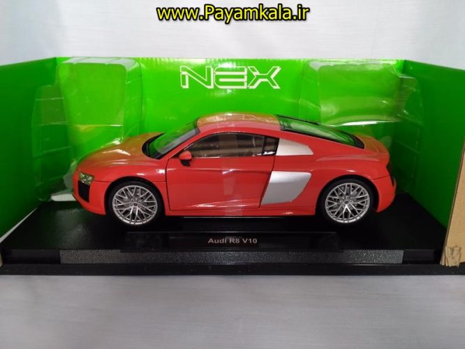 ماکت آئودی ویلی بزرگ (1:18) مدل AUDI R8 V10 BY WELLY