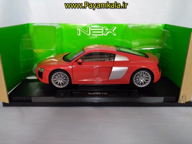 ماکت آئودی ویلی بزرگ (1:18) مدل AUDI R8 V10 BY WELLY