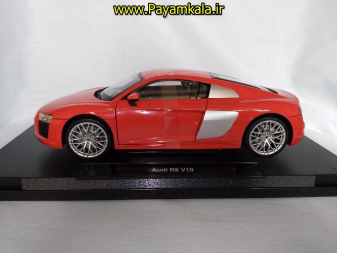 ماکت آئودی ویلی بزرگ (1:18) مدل AUDI R8 V10 BY WELLY