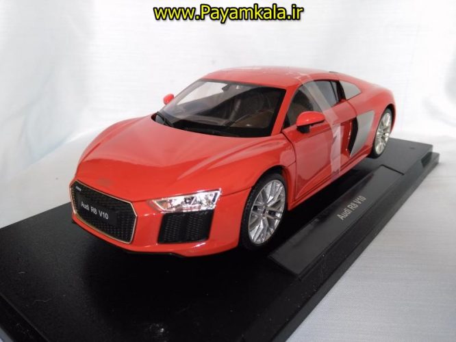 ماکت آئودی ویلی بزرگ (1:18) مدل AUDI R8 V10 BY WELLY