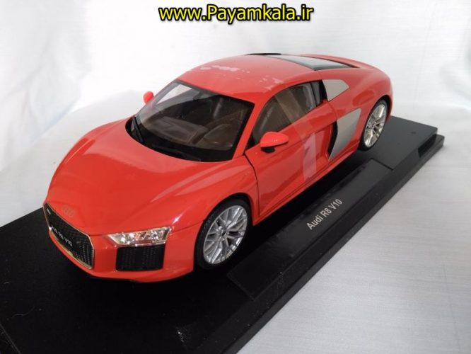 ماکت آئودی ویلی بزرگ (1:18) مدل AUDI R8 V10 BY WELLY