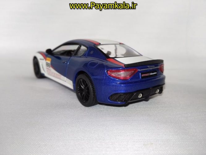 (طرح دار) ماکت ماشین اسباب بازی فلزی مازراتی (Maserati GranTurismo MC Stradale BY KINSMART)