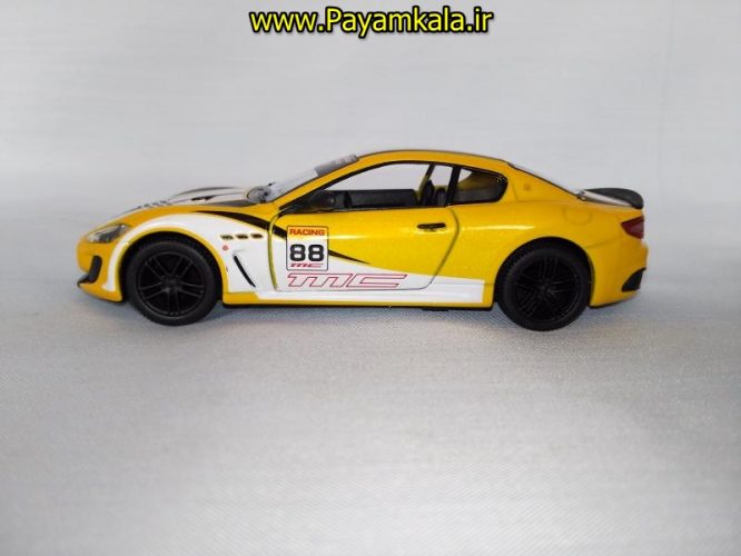 (طرح دار) ماکت ماشین اسباب بازی فلزی مازراتی (Maserati GranTurismo MC Stradale BY KINSMART)