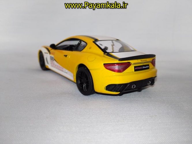 (طرح دار) ماکت ماشین اسباب بازی فلزی مازراتی (Maserati GranTurismo MC Stradale BY KINSMART)