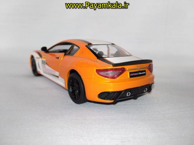 (طرح دار) ماکت ماشین اسباب بازی فلزی مازراتی (Maserati GranTurismo MC Stradale BY KINSMART)