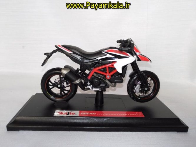 ماکت فلزی موتورسیکلت دوکاتی (DUCATI HYPERMOTARO SP 2013 BY MAISTO)(1/18)