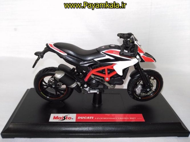 ماکت فلزی موتورسیکلت دوکاتی (DUCATI HYPERMOTARO SP 2013 BY MAISTO)(1/18)