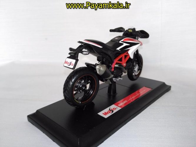 ماکت فلزی موتورسیکلت دوکاتی (DUCATI HYPERMOTARO SP 2013 BY MAISTO)(1/18)