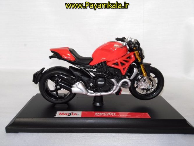 ماکت فلزی موتورسیکلت دوکاتی (DUCATI MONSTER 1200 2014 BY MAISTO)(1/18)