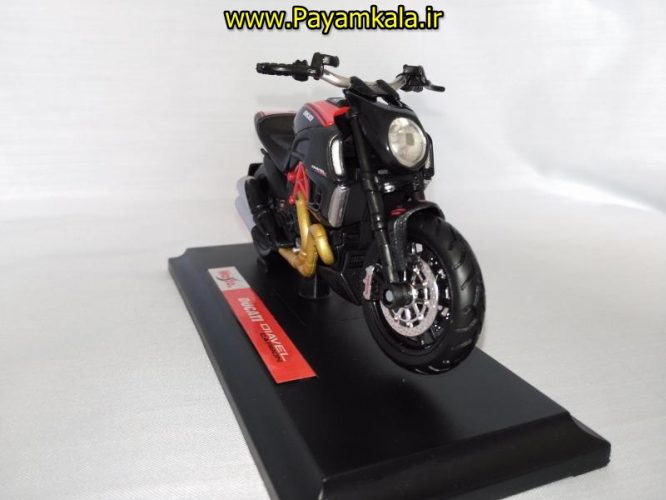 ماکت فلزی موتورسیکلت دوکاتی (DUCATI DIAVEL CARBON BY MAISTO)(1/18)