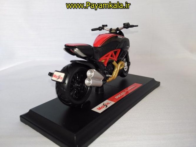 ماکت فلزی موتورسیکلت دوکاتی (DUCATI DIAVEL CARBON BY MAISTO)(1/18)