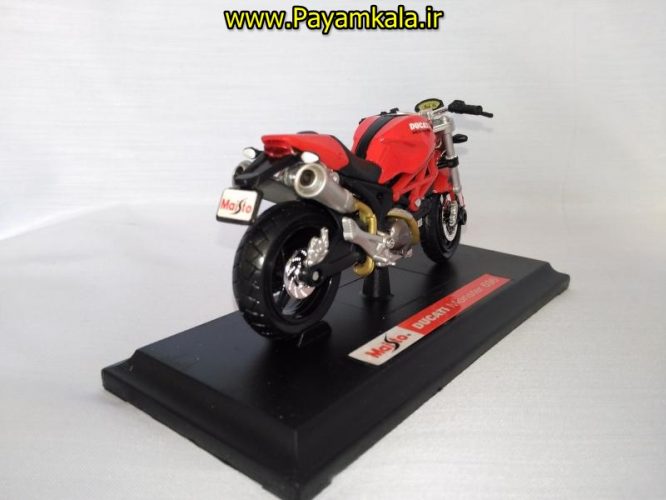 ماکت فلزی موتورسیکلت دوکاتی (DUCATI MONSTER 696 BY MAISTO)(1/18)