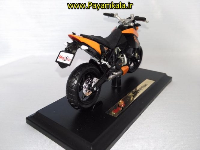 ماکت فلزی موتورسیکلت کی تی ام (KTM 690 DUKE BY MAISTO)(1/18)