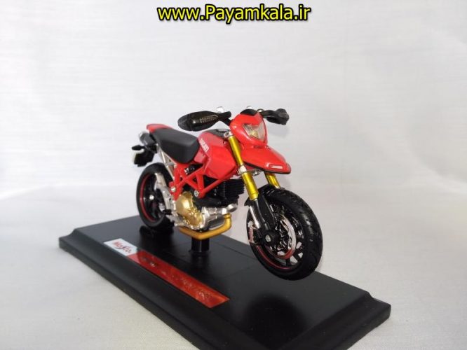 ماکت فلزی موتورسیکلت دوکاتی (DUCATI HYPERMOTARD 1100S BY MAISTO)(1/18)