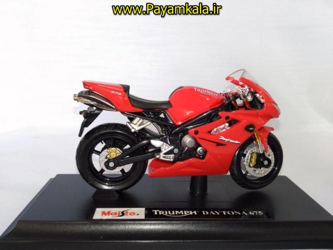 ماکت فلزی موتورسیکلت تریومف (TRIUMPH DAYTONA 675 BY MAISTO)(1/18)