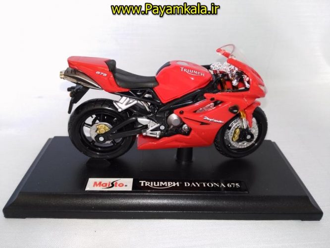 ماکت فلزی موتورسیکلت تریومف (TRIUMPH DAYTONA 675 BY MAISTO)(1/18)