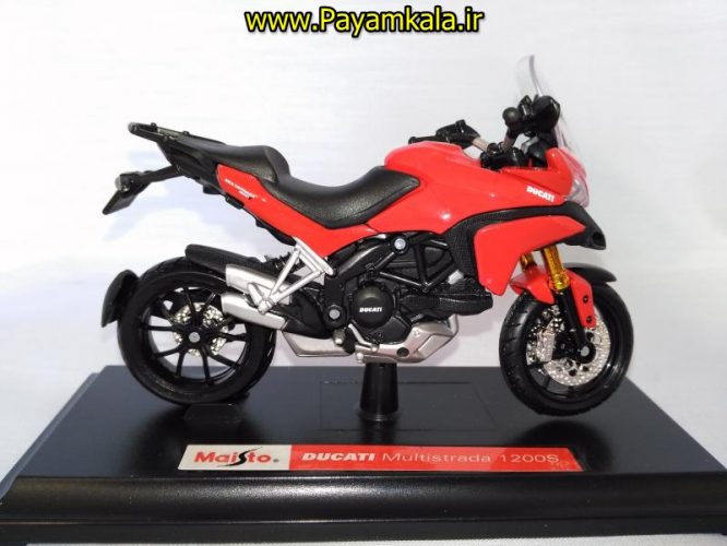 ماکت فلزی موتورسیکلت دوکاتی (DUCATI MULTISTRADA 1200S BY MAISTO)(1/18)