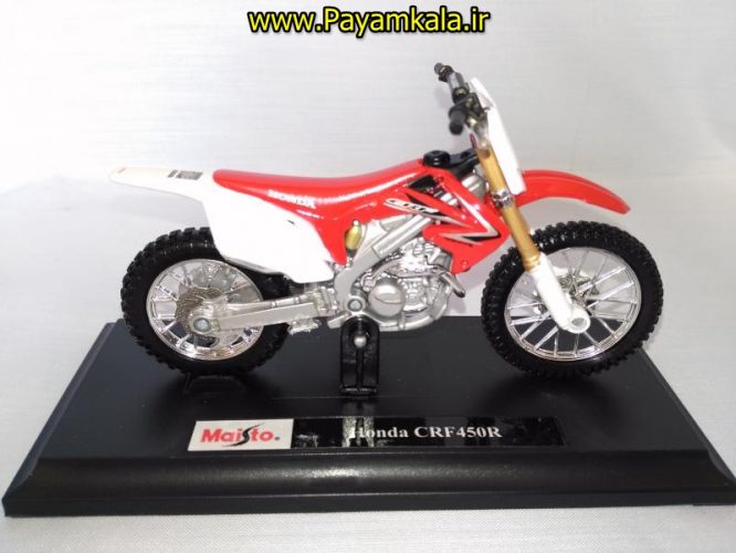 ماکت فلزی موتورسیکلت هوندا (HONDA CRF450R BY MAISTO)(1/18)